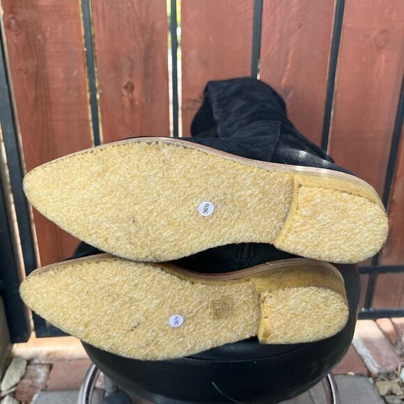 Free People Banks Over-The-Knee Boots Black Suede 36.5 - Picture 7 of 7